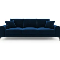 Mazzini Sofas Canapé Velours Madara bleu roi - 222x102x90 cm