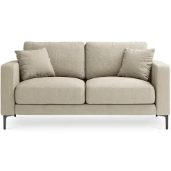 Mazzini Sofas Canapé Venus 2 Places beige - 158x92x90 cm