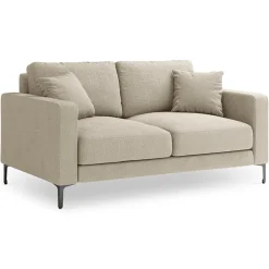 Mazzini Sofas Canapé Venus 2 Places beige - 158x92x90 cm