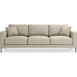 Online Mazzini Sofas Canapé Venus 3 Places beige - 220x92x90 cm