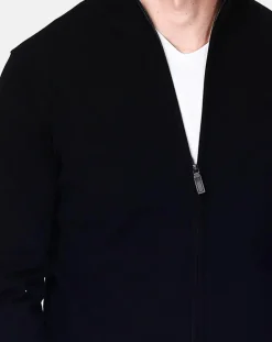 Homme C&Jo Cardigan en Cachemire mélangé Corentin noir