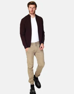 Homme C&Jo Cardigan en Cachemire mélangé Corentin café