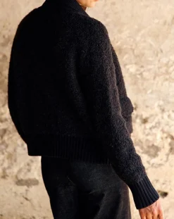 Femme Lauren Vidal Cardigan en Laine & Alpaga mélangés Manon noir