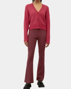 Femme Marc O'Polo Cardigan en Laine & Alpaga mélangés framboise