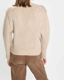 Femme Marc O'Polo Cardigan en Laine mélangée beige