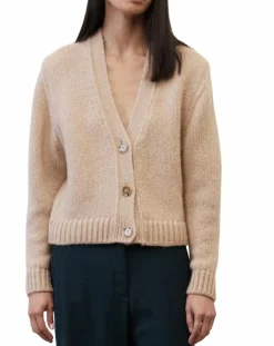 Femme Marc O'Polo Cardigan en Laine mélangée beige