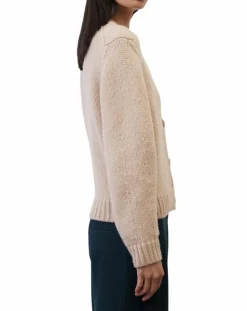 Femme Marc O'Polo Cardigan en Laine mélangée beige