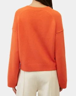 Femme Marc O'Polo Cardigan en Laine mélangée orange