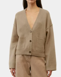 Femme Marc O'Polo Cardigan en Laine mélangée marron clair