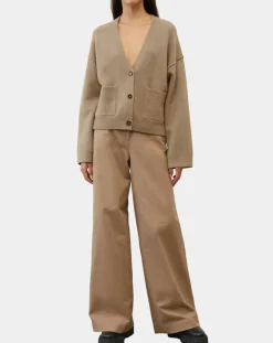 Femme Marc O'Polo Cardigan en Laine mélangée marron clair
