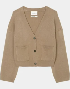 Femme Marc O'Polo Cardigan en Laine mélangée marron clair