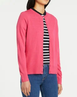 Outlet Galeries Lafayette Cardigan en Maille fine Fanny rose