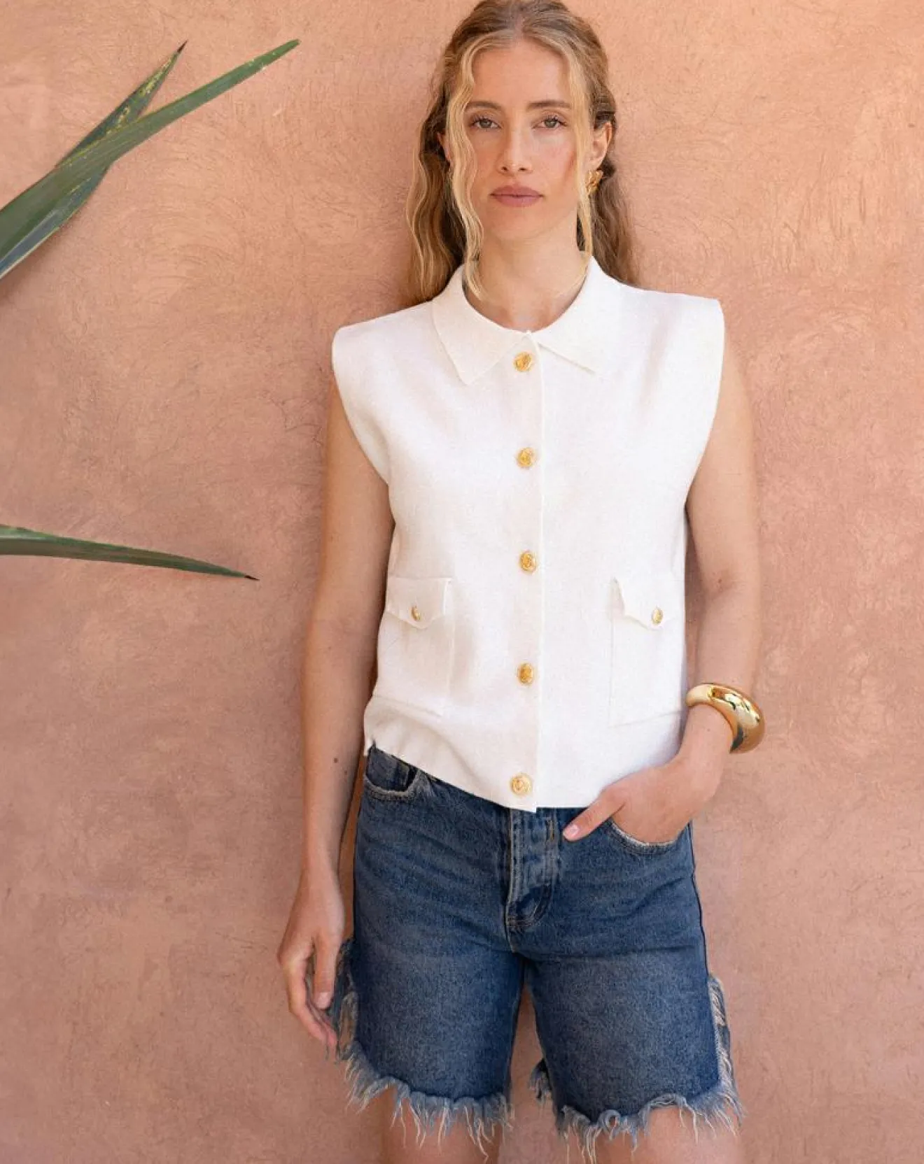 Clearance An'ge Cardigan Levamaya ecru