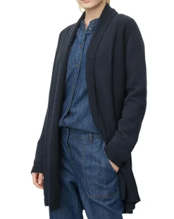 Outlet Marc O'Polo Cardigan long bleu marine