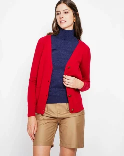 Assuili Cardigan Manon rouge