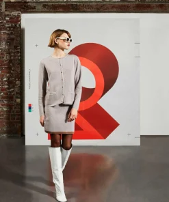 Femme Rodier Cardigan Molly Double Face marron camel