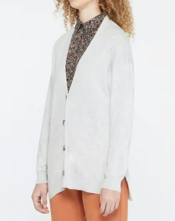 Femme Yerse Cardigan O-Bondi gris clair