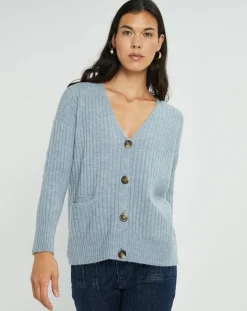 Femme Lauren Vidal Cardigan Seven célèste