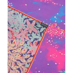 Femme Petrusse Carré 100% Soie Idylle néon - 105x105 cm