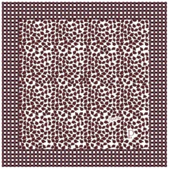 Hot Petrusse Carré Pirate en Coton & Laine rouge - 140x140 cm