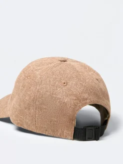 Homme Devred Casquette baseball chinée en coton noisette
