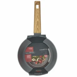 Sale Cook Concept Casserole induction manche effet bois marron/gris - 37x20.6x19.8 cm