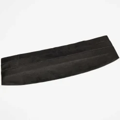 Homme Emporio Armani Ceinture de Smoking 100% Soie Mikael noire