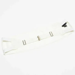 Homme Giorgio Armani Ceinture de Smoking 100% Soie Roberto crème