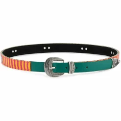 Femme Wild Ceinture en Cuir Sayulita verte
