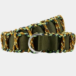 Sale Scotch & Soda Ceinture tressée kaki