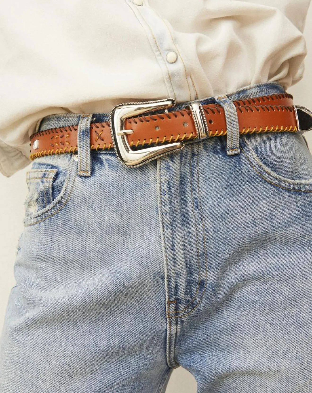 Online Wild Ceinture tressée Renaldo marron