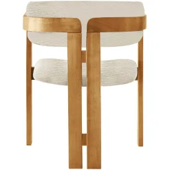 Outlet Wooden Art Chaise Co gris clair/chêne - 58x76x49 cm