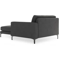 Mazzini Sofas Chaise Longue Droite Venus gris foncé - 160x104x90 cm