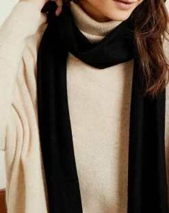 Sale Miss Cashmere Écharpe 100% Cachemire Margaux noire
