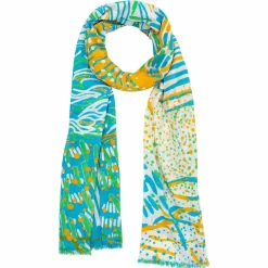Femme Petrusse Écharpe Calypso azur - 100x200 cm