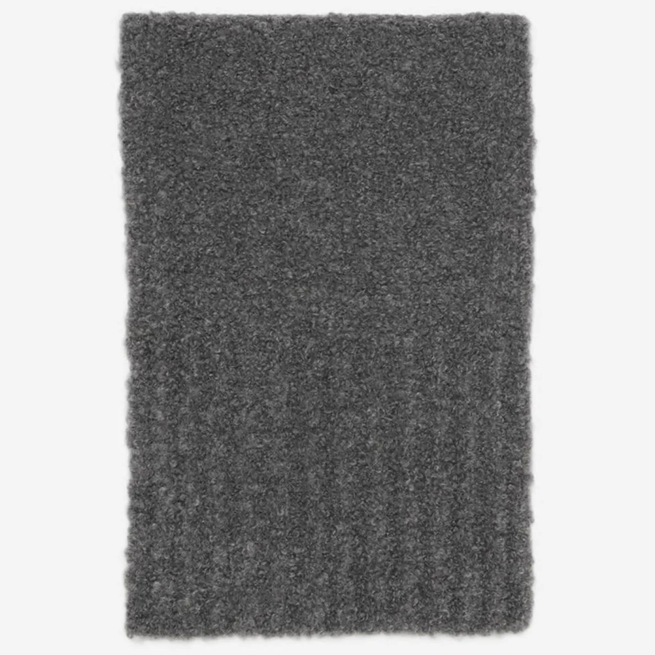 Marc O'Polo Écharpe en Laine mélangée et bouclée gris foncé