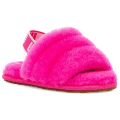 Discount Ugg Chaussons en Peau de Mouton Fluff Yeah roses