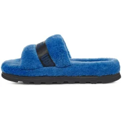 Outlet Ugg Chaussons en Peau de Mouton Fluff Up bleues