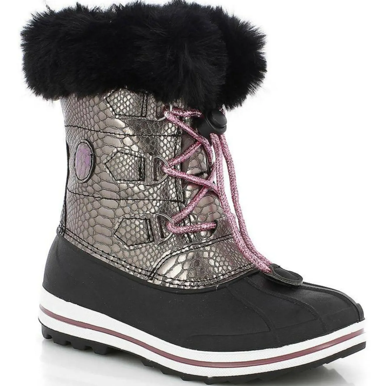 New Kimberfeel Chaussures de Montagne Diana fourrées noir/argenté