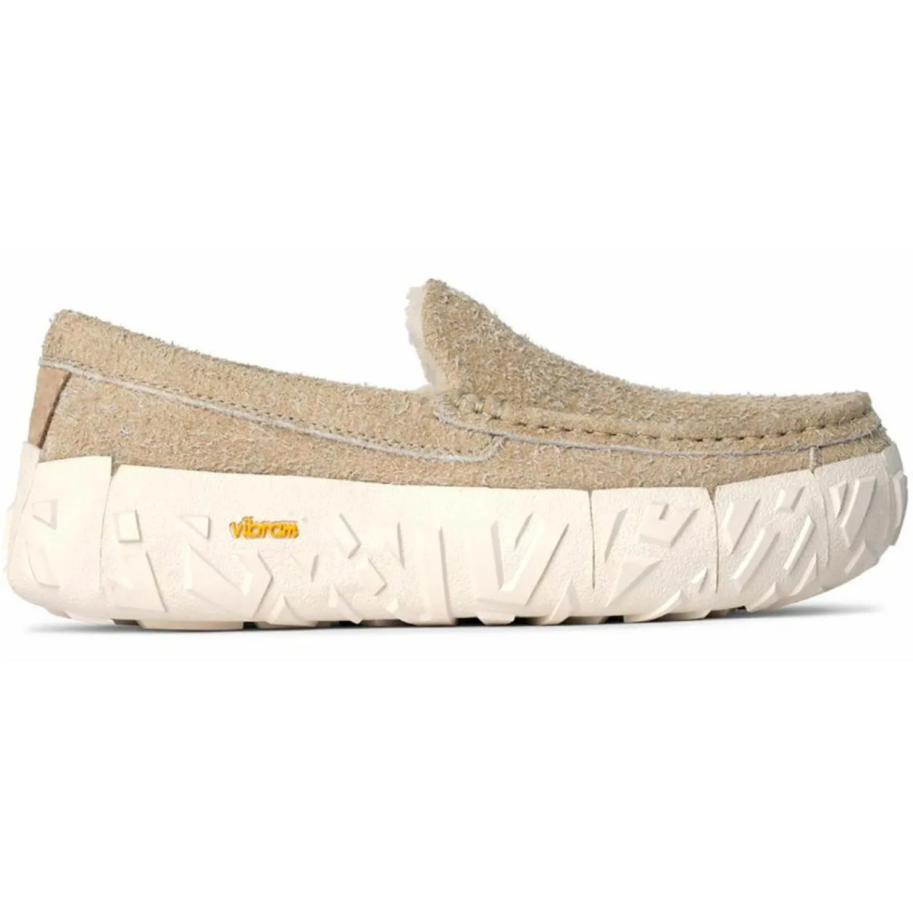 Discount Ugg Chaussures en Velours de Cuir Ascot Wrap Tech beiges