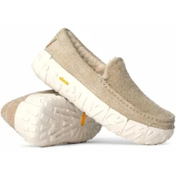 Discount Ugg Chaussures en Velours de Cuir Ascot Wrap Tech beiges
