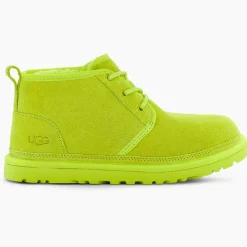 Sale Ugg Chaussures fourrées Laine en Velours de Cuir Neumel jaune/vert fluo