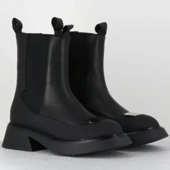 Hot Garrice Lab Chelsea Boots en Cuir bike noires