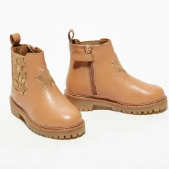 New Apologie Chelsea boots en Cuir Boutchou camel