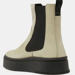 Femme Vagabond Chelsea Boots en Cuir écrues
