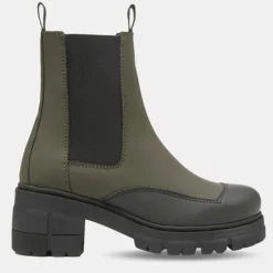 Online Marc O'Polo Chelsea Boots en Cuir kaki