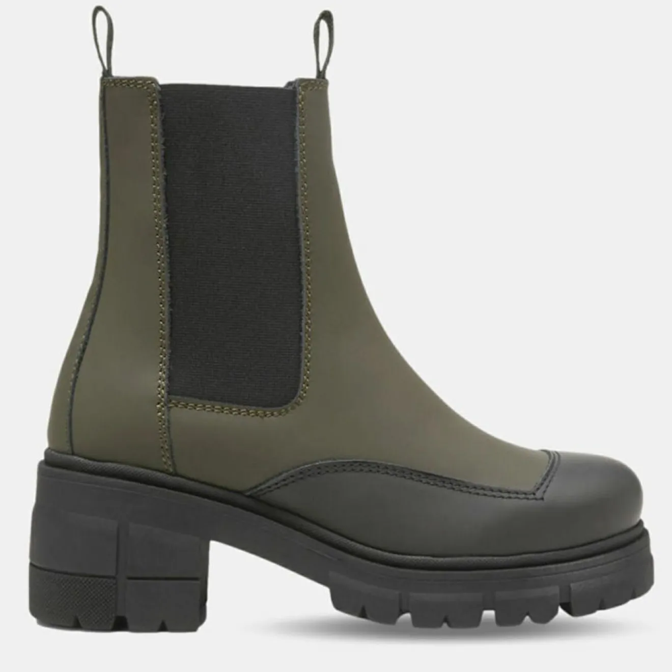 Online Marc O'Polo Chelsea Boots en Cuir kaki