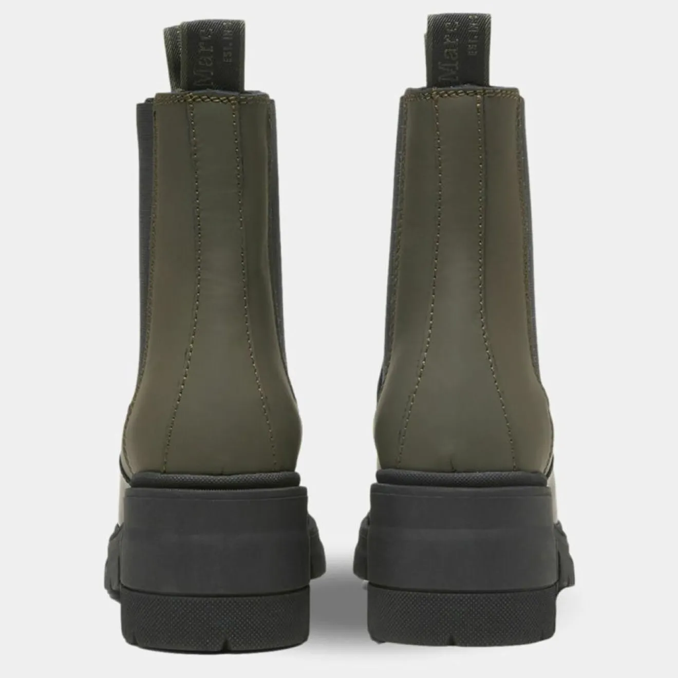 Online Marc O'Polo Chelsea Boots en Cuir kaki