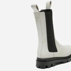 Femme Flattered Chelsea boots en Cuir Lia crème