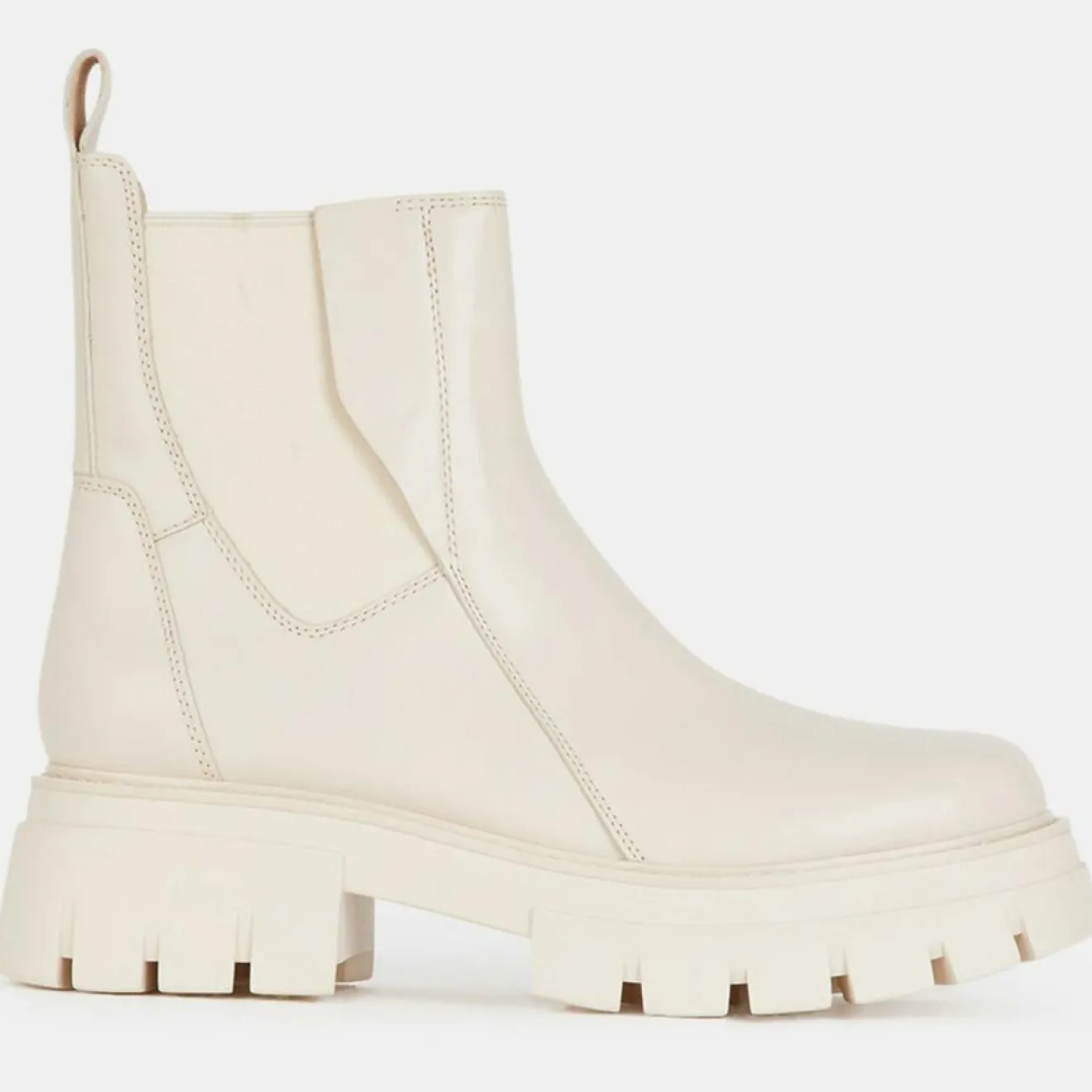 Best Ash Chelsea Boots en Cuir Links beiges - Talon 6 cm